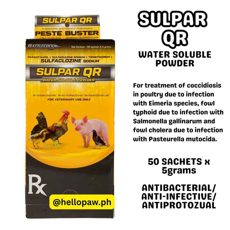 Sulpar QR Powder PER BOX 50 Sachets X 5g Shopee Philippines