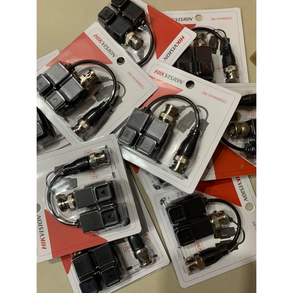 Hikvision DS 1H18S E C Video Balun Passive Up To 5MP Combinable