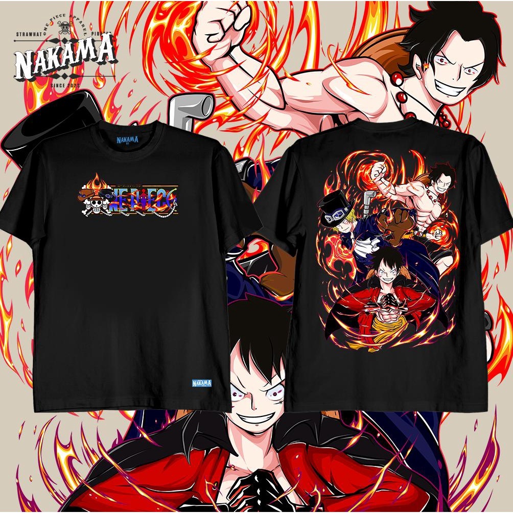 Nakama Clothing Onepiece Luffy X Sabo X Ace Graphic Tshirt Unisex Free