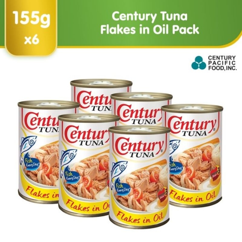 Century Tuna Flakes In Oil 6 X 155g Shopee Philippines