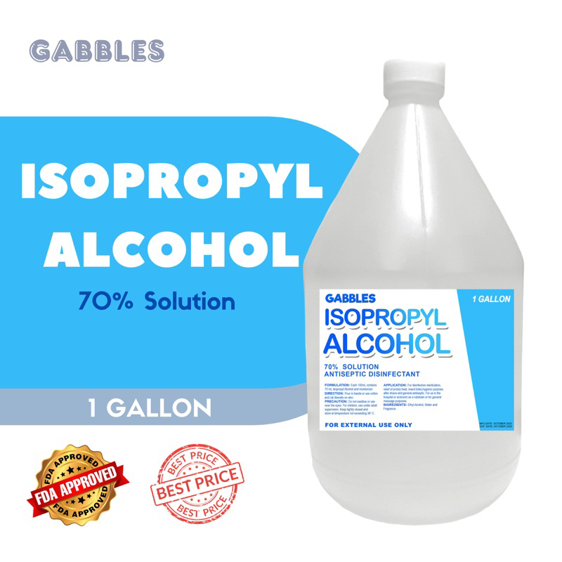 Gabbles Isopropyl Alcohol Gallon Shopee Philippines