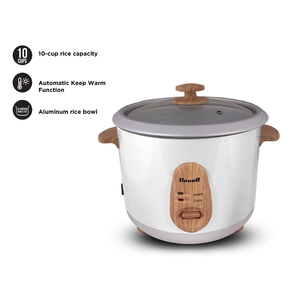 DOWELL By Winland 1 8Liters Rice Cooker With Aluminum Rice Bowl With