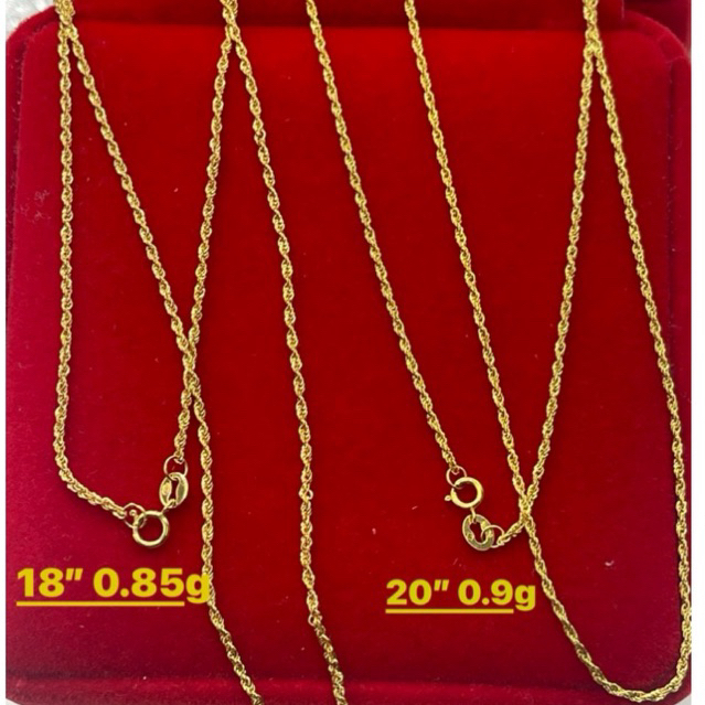 Pawnable K Saudi Gold Rope Chain Shopee Philippines