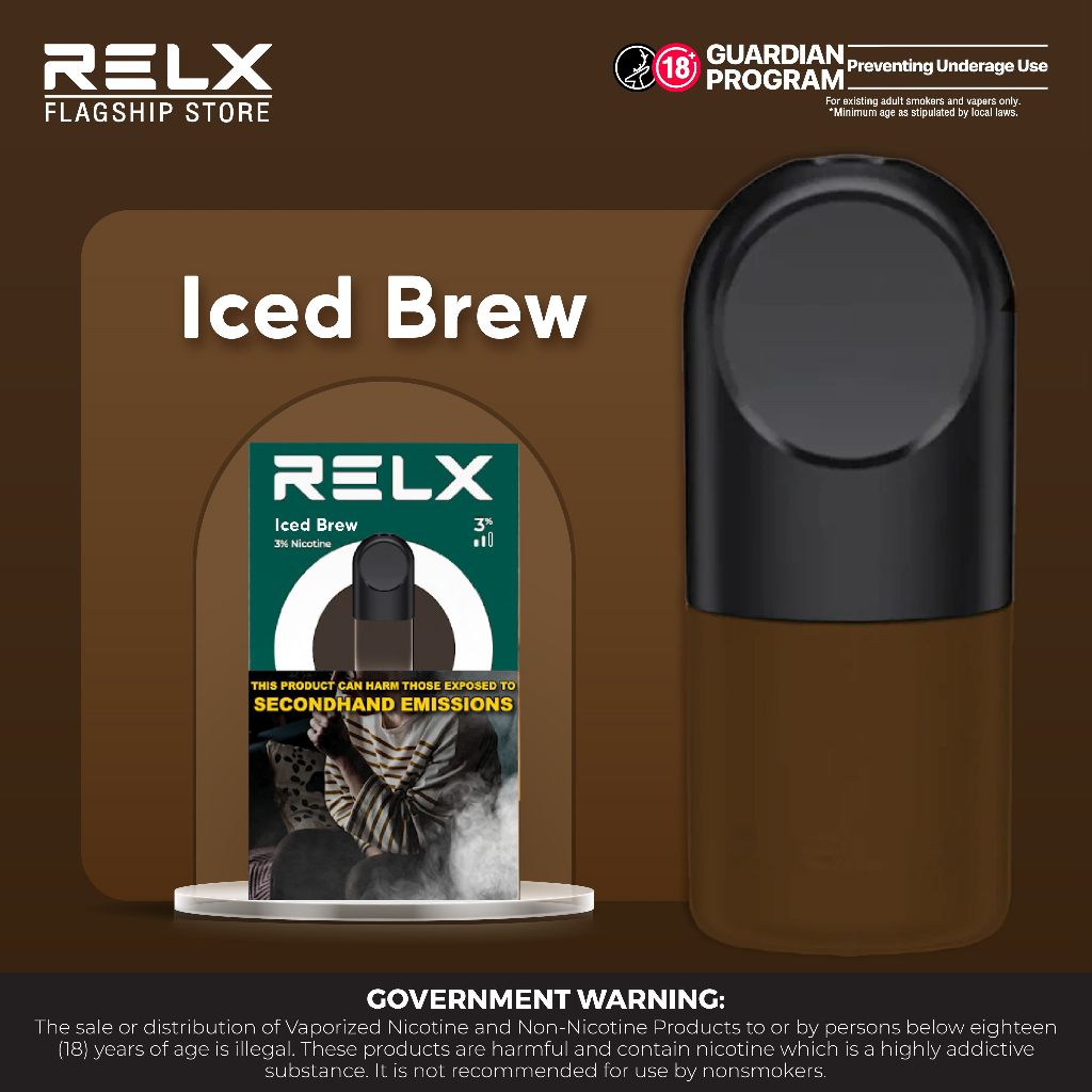 RELX Pod Pro Iced Brew GHW 30mg Ml Single Pod Vape Shopee Philippines