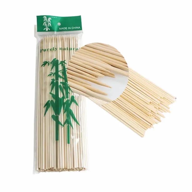 BBQ Stick Bamboo Stick Disposable Barbeque Stick 100PCS Shopee