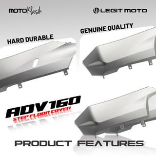 LEGITMOTO GENUINE HONDA ADV 160 SIDE STEP FLOOR COVER MATTE SILVER