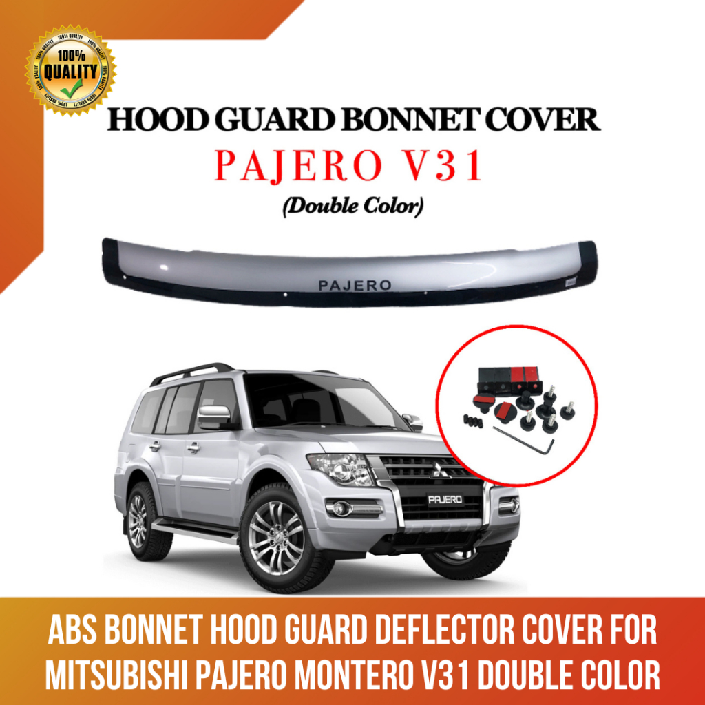 CAOS ABS Bonnet Hood Guard Deflector Cover For Mitsubishi Pajero