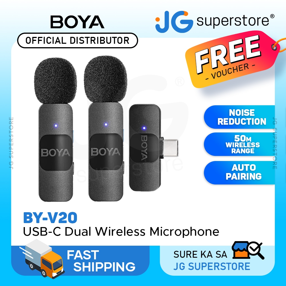 Boya BY V10 BY V20 Ultracompact 2 4GHz Wireless Lavalier Microphone