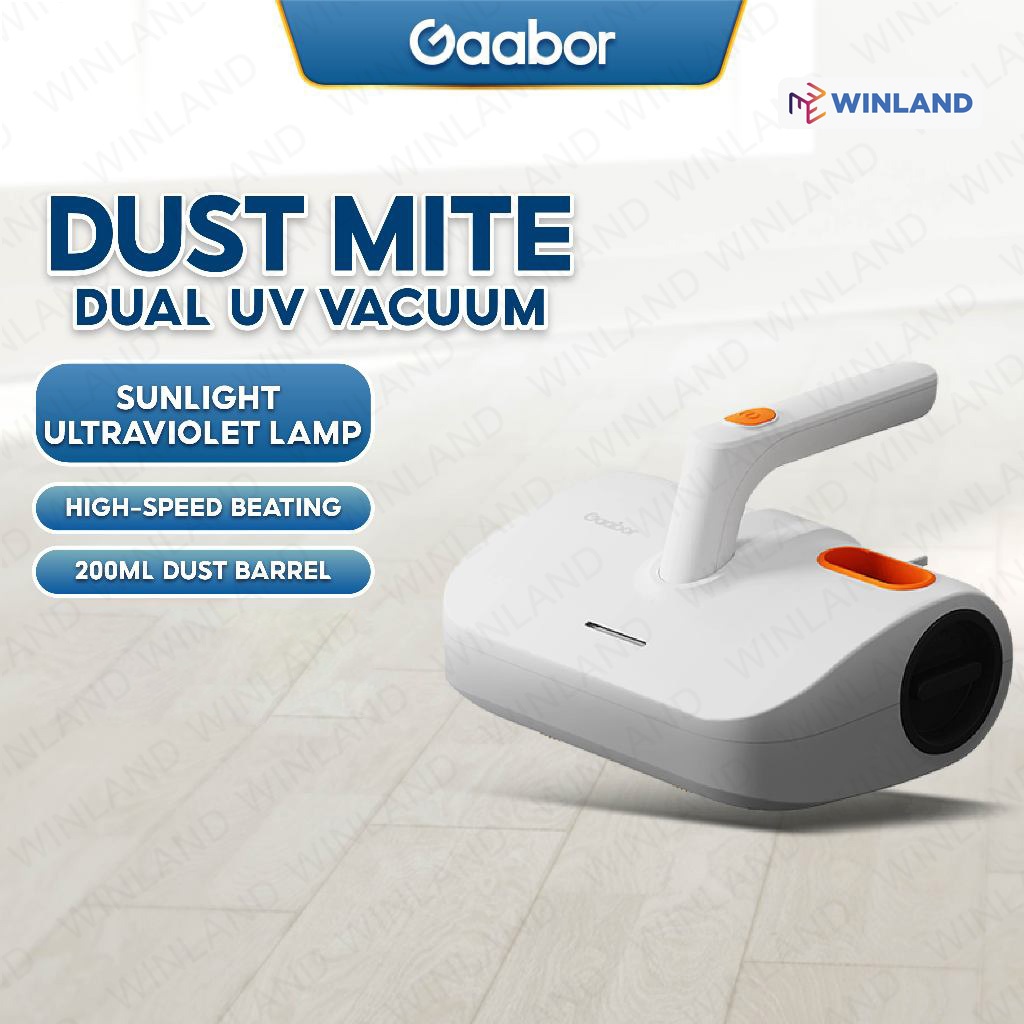 Gaabor By Winland Handheld Dust Mite Vacuum Cleaner 200ml Dust Barrel