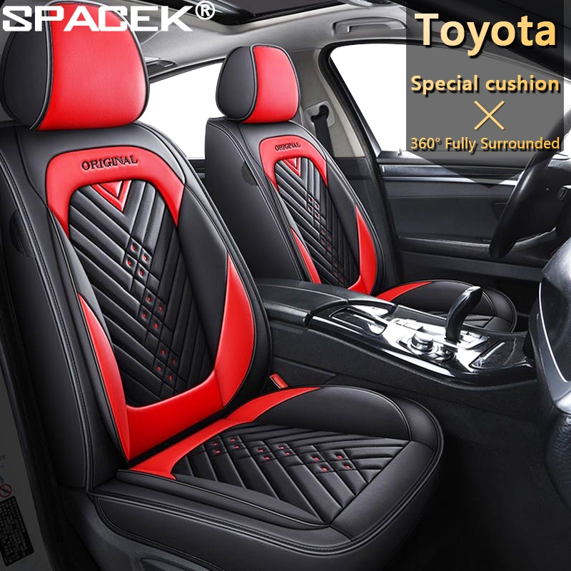 Toyota Full Set Leather Car Seat Covers For Vios Hilux Corolla