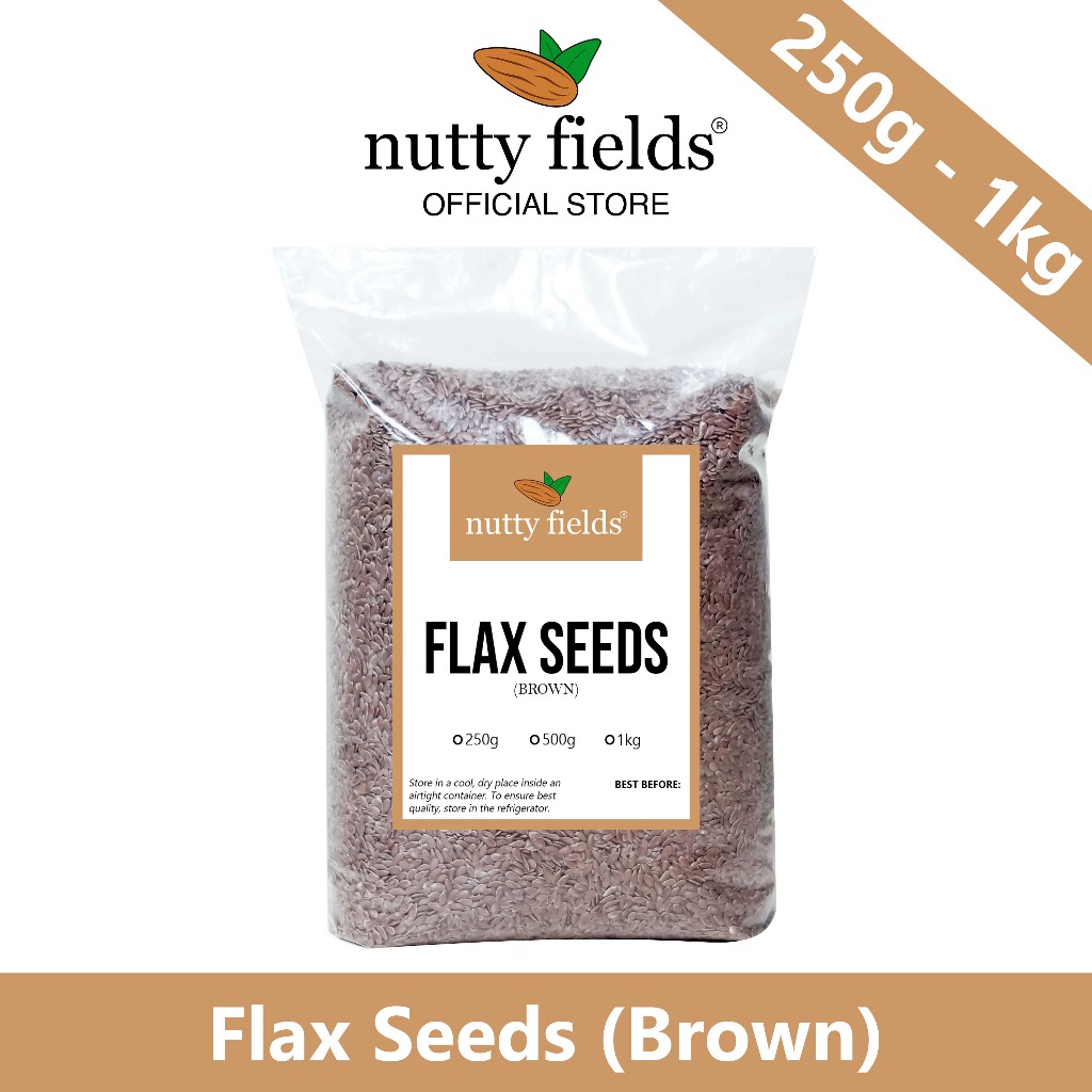 Brown Flax Seeds G Kg By Nutty Fields Shopee Philippines