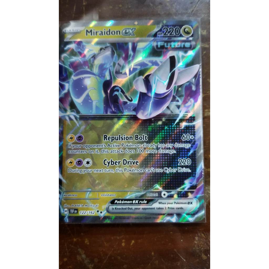 Miraidon Ex 122 162 Double Rare Pokemon TCG Standard ENG Temporal