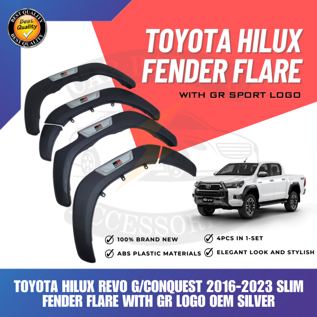 Cpa Toyota Hilux Revo G Conquest Slim Fender Flare With Gr