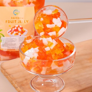 HYX RAINBOW FRUIT JELLY NATA MILK TEA FRUIT TEA SINKERS 1 KG QUALITY