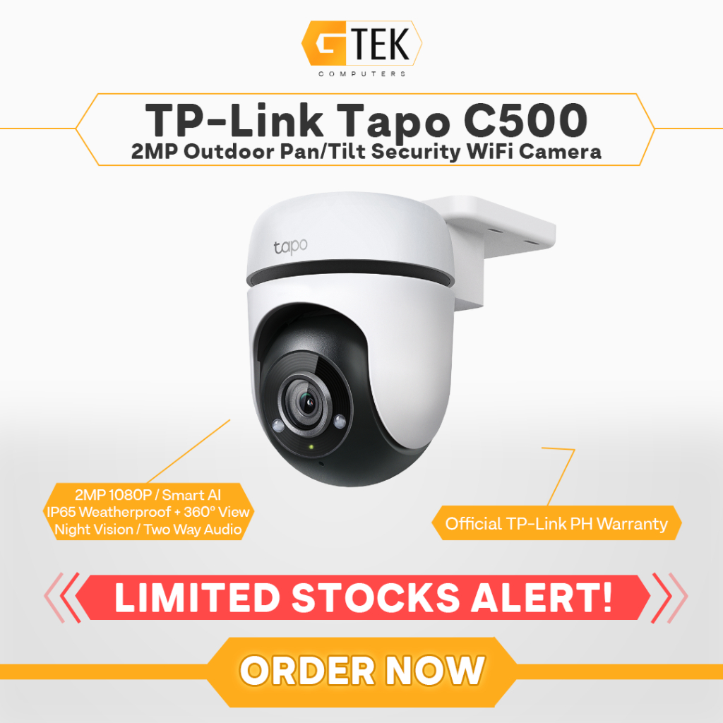 TP Link Tapo C500 Outdoor Pan Tilt Security 1080P WiFi CCTV Camera