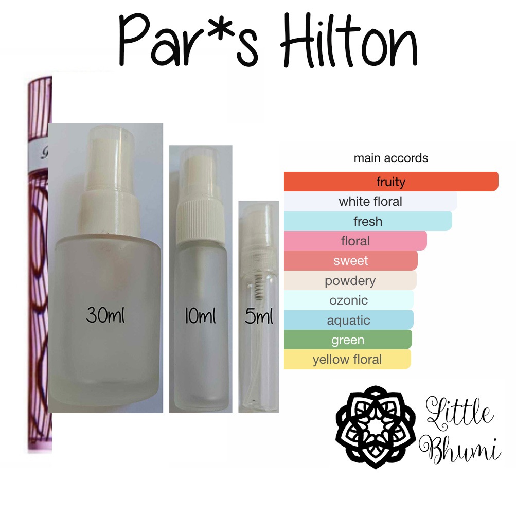 PH Hilton Heiress Paris Perfume For Women Men Him Her Decants Vial 5ml