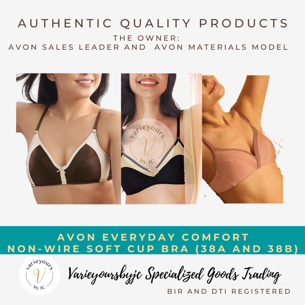 Avon Everyday Comfort Non Wire Soft Cup Bra 38A And 38B AVI ELI INA