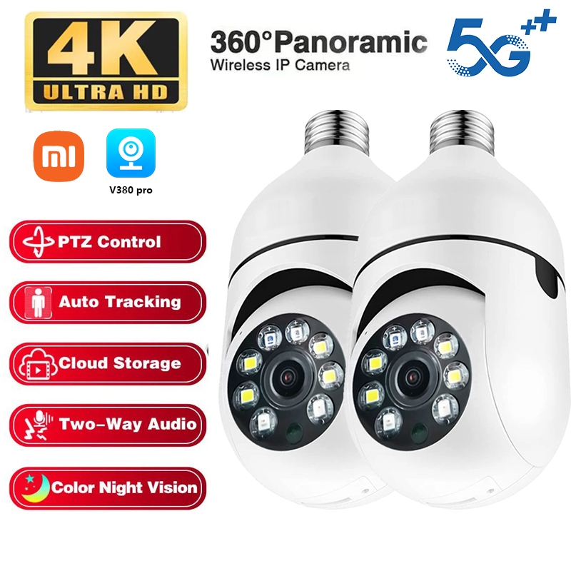 V380 CCTV Bulb Camera Connect To Phone NO WIFI Needed 360 WIFI 5G