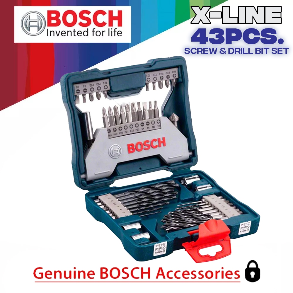 Bosch Pcs X Line Drill And Screwdriver Bit Set Shopee