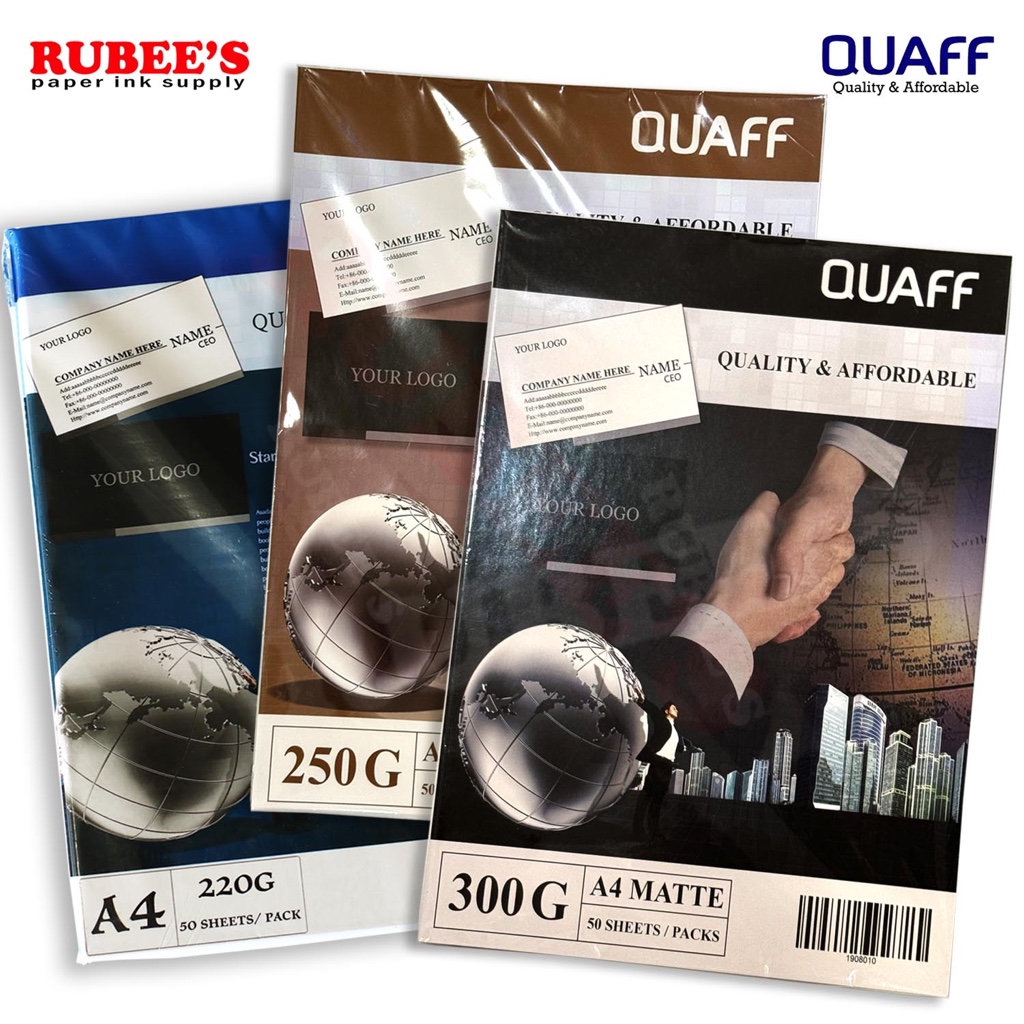 A Size Quaff Calling Card Paper Double Sided Matte G G G