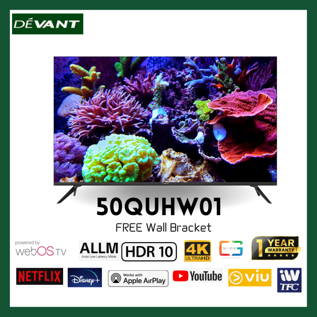 Devant Quhw Inch Ultra Hd Uhd K Quantum Web Os Tv Netflix