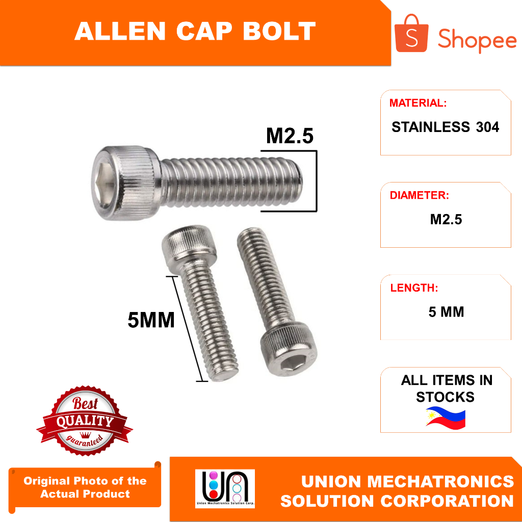 A2 70 DIN912 ISO4762 Stainless 304 Allen Cap Bolt M2 5 X 5 8 10 12 15