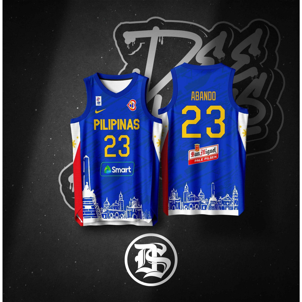 Pilipinas Basketball Jersey Free Customize Of Name And Number Only