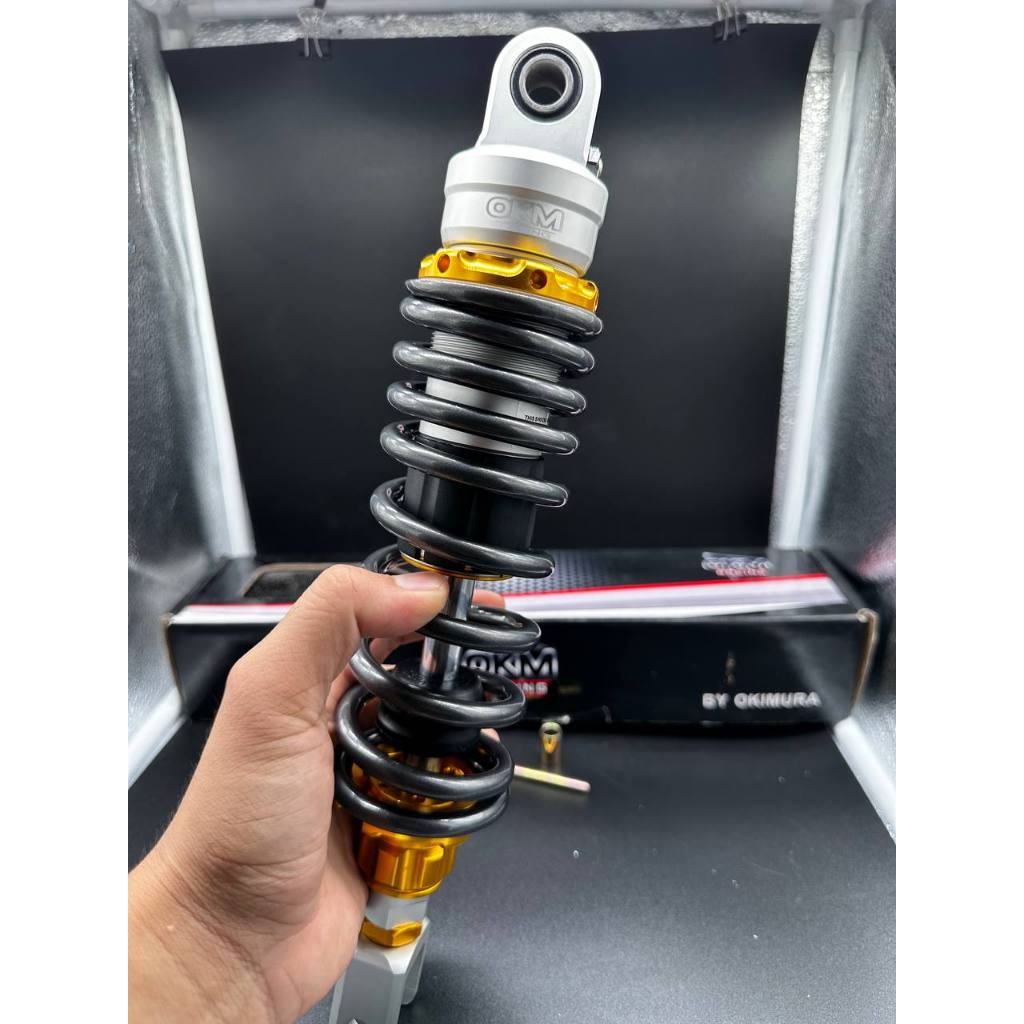 OKM RACING REAR SHOCK CLICK125 CLICK150 325MM GOLD Shopee Philippines