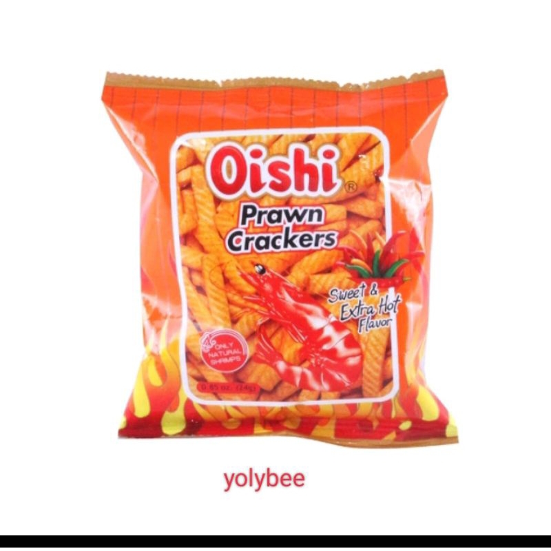 Oishi Prawn Crackers Extra Hot G Shopee Philippines