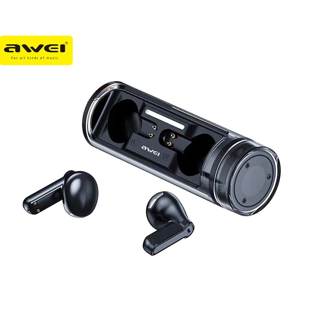 Awei T77 In Ear TWS Double Mic ENC Earphone Headset Noise Cancellation