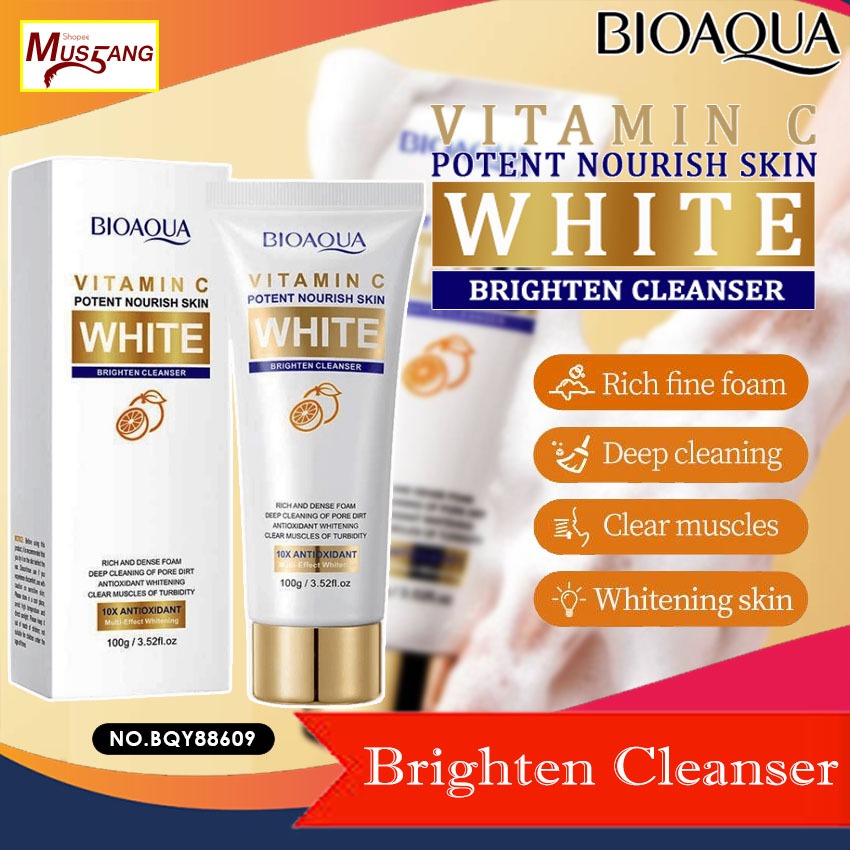 BIOAQUA Vitamin C WHITE Whitening FACIAL CLEANSER Facial Antioxidant