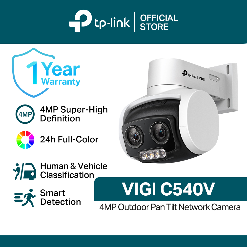 TP Link VIGI C540V 4MP Outdoor Full Color Dual Lens