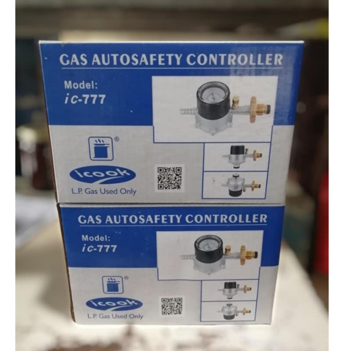 ICOOK IC 777 Anti Leak Authentic LPG Regulator With Gauge And Safety