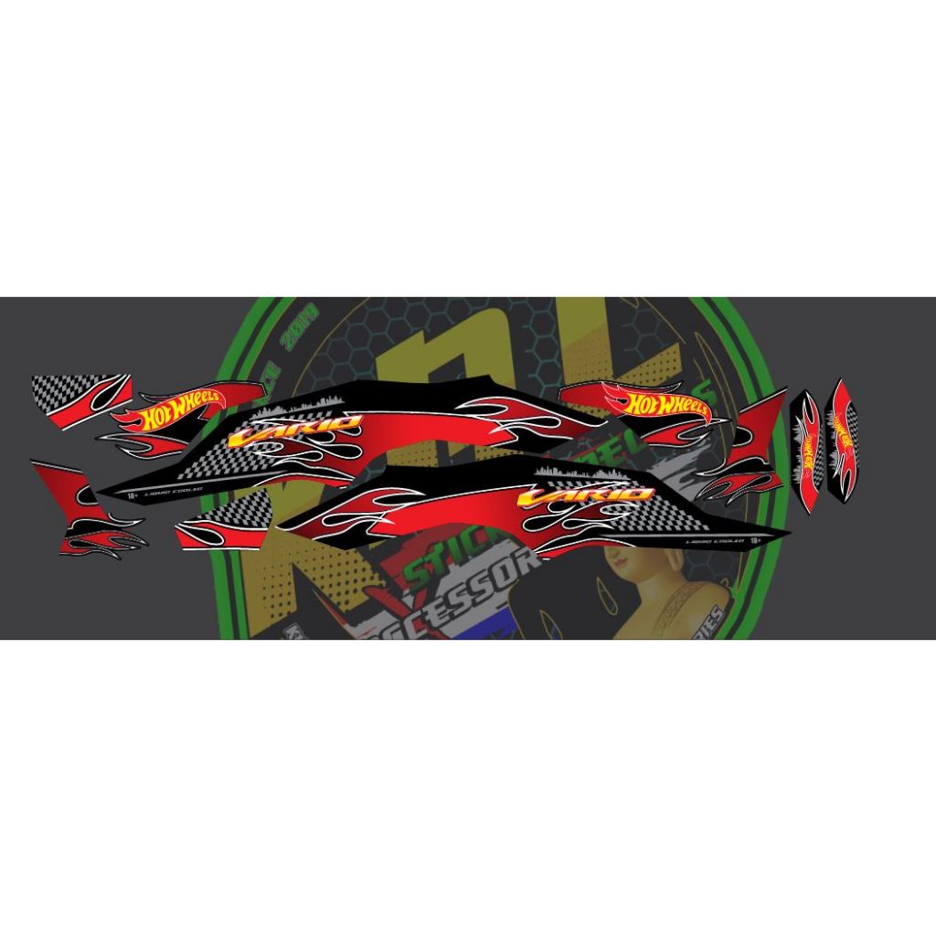 Honda Click 125i V3 Hotwheels Decals Sticker 2023 2024 Shopee Philippines