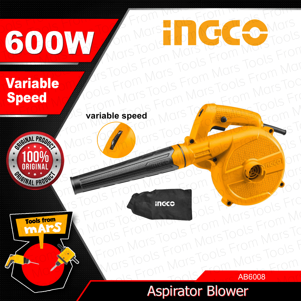 Ingco 600W 650W Industrial Electric Aspirator Blower With Variable