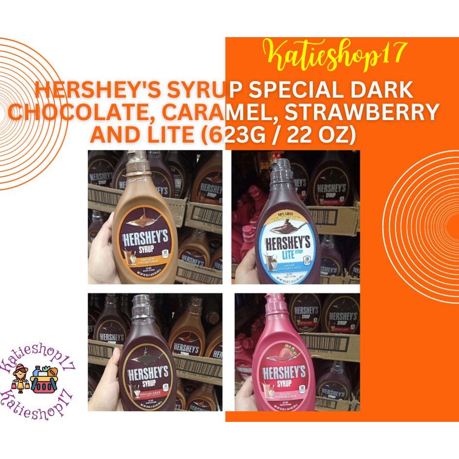 Hershey S Syrup Special Dark Chocolate Caramel Strawberry And Lite