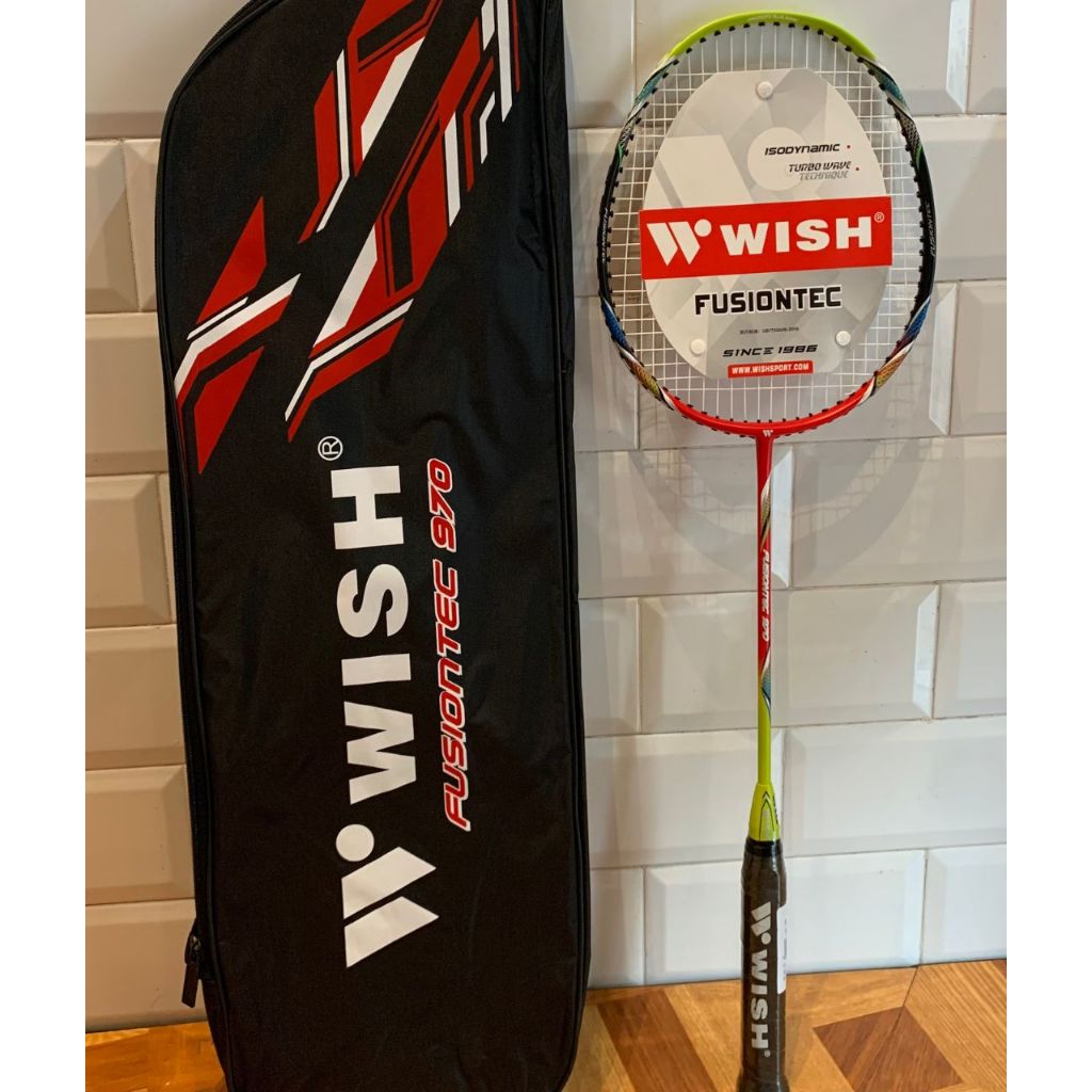 Wish Fusiontec Graphite Carbon Badminton Racket With Racket Case