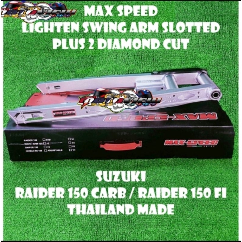 Max Speed Lighten Swing Arm Diamond Cut And For Raider Carb