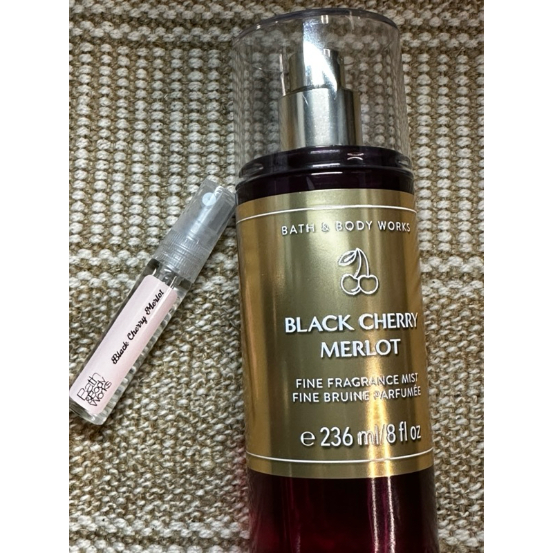 Black Cherry Merlot Fine Fragrance Mist By B B Works Decant Shopee