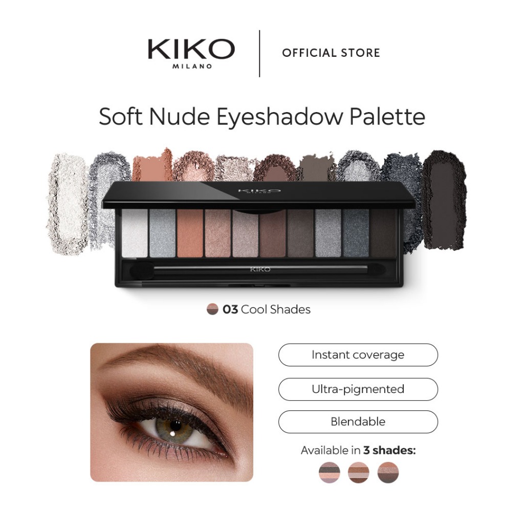 KIKO Milano Soft Nude Eyeshadow Palette Shopee Philippines