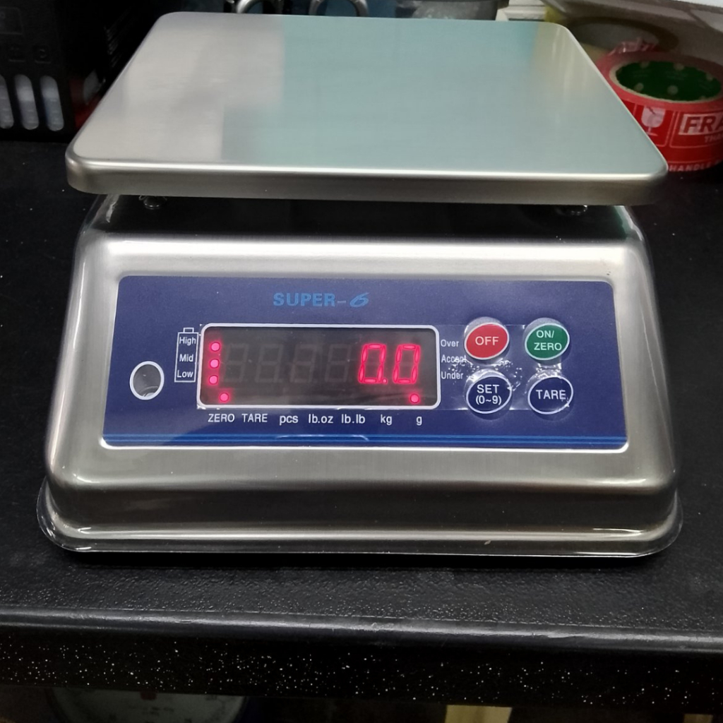 Super 6 Waterproof IP68 Stainless Steel 6kg Counting Scale Digital