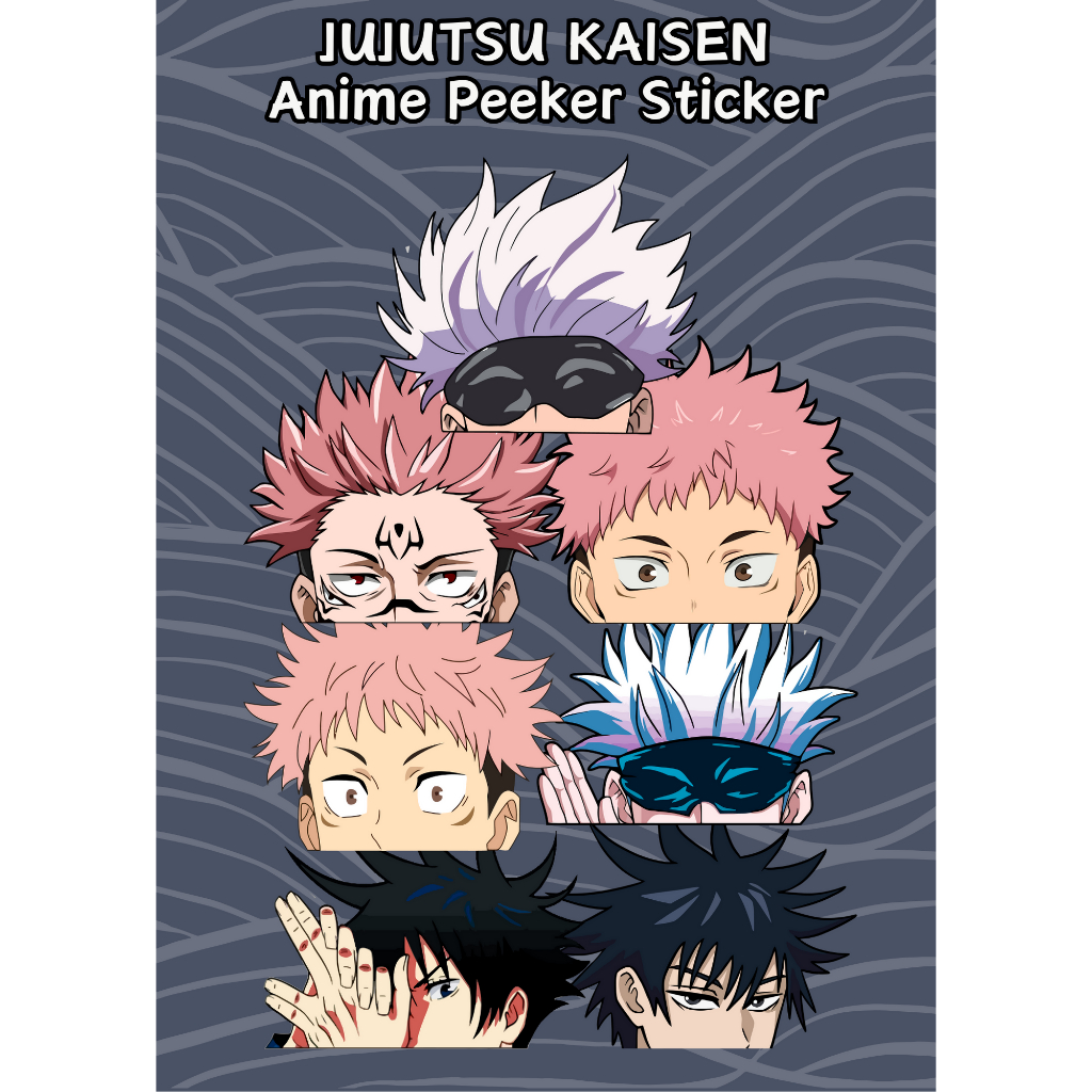 Jujutsu Kaisen Anime Peeker Vinyl Sticker For Tumbler Laptop Etc