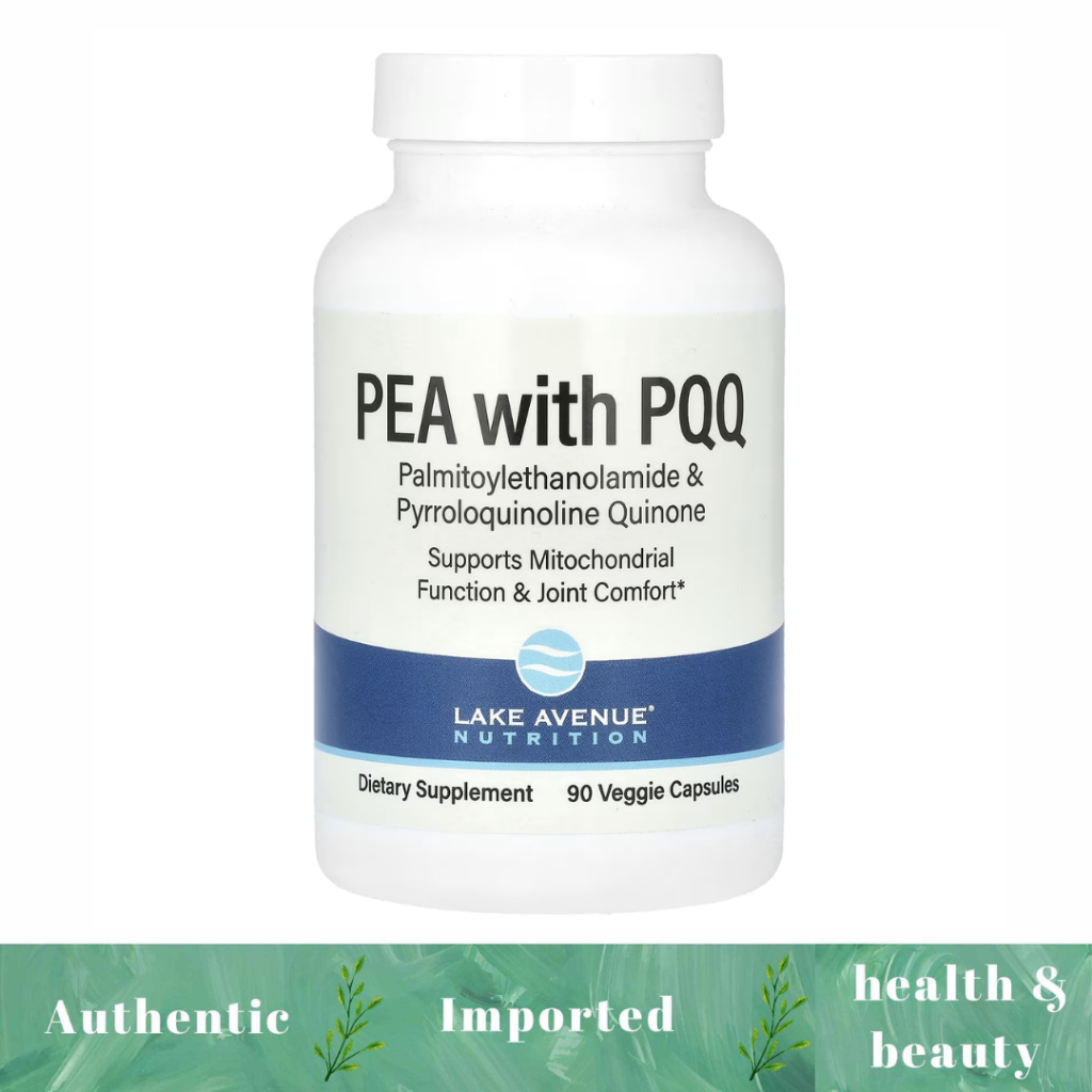 Lake Avenue Nutrition PEA 300 Mg PQQ 10 Mg 90 Veggie Capsules