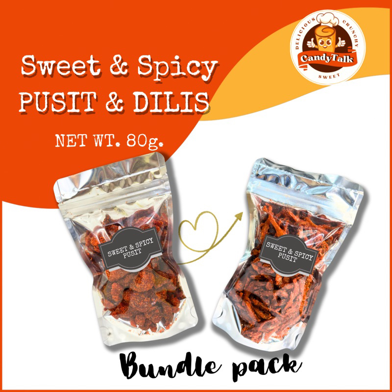 Sweet Spicy Dilis Pusit In Bundle Pack G Each Delicious Shopee