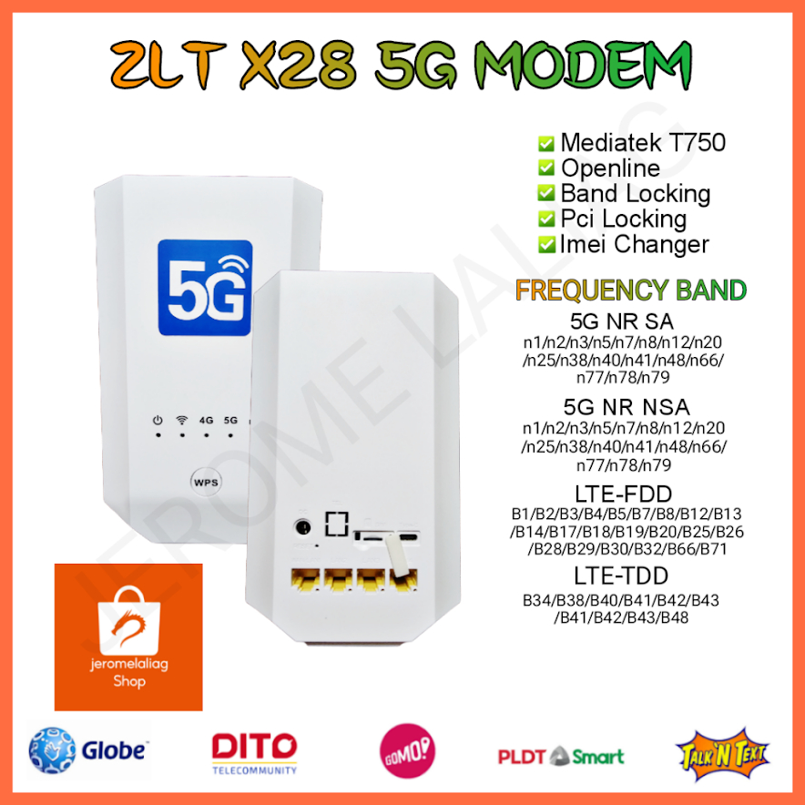 ZLT X28 5G MODEM OPENLINEE Shopee Philippines