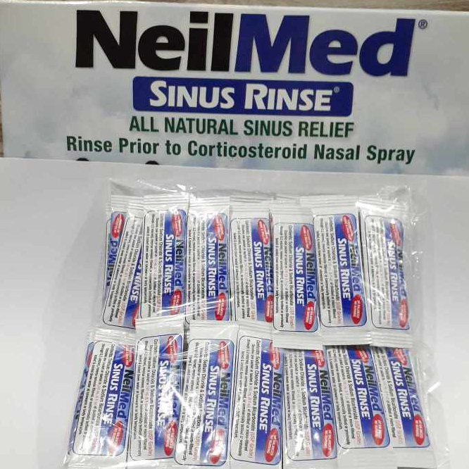 50 Premixed Packets NeilMed ALL ORIGINAL ALL NATURAL SINUS RINSE