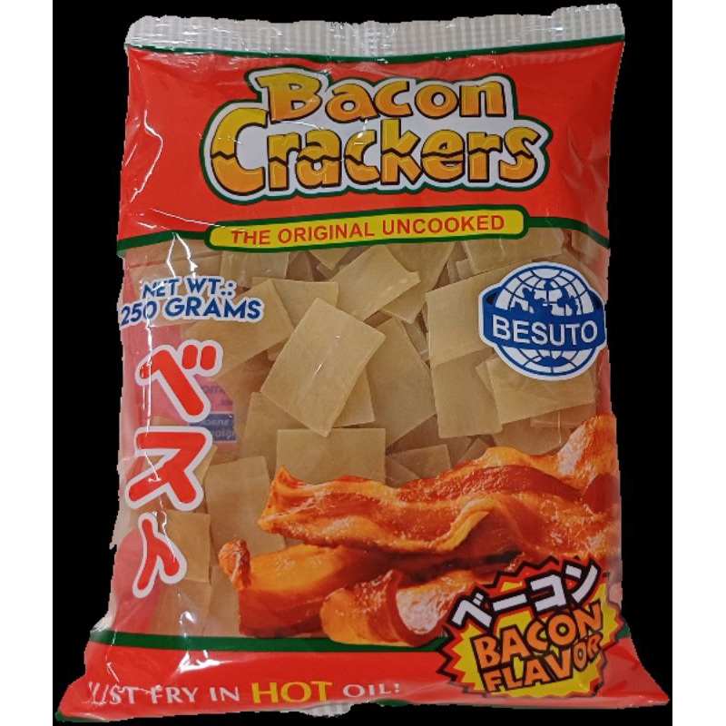 Besuto Kropeck Bacon Flavor Uncooked Prawn Crackers G Flavored Chips