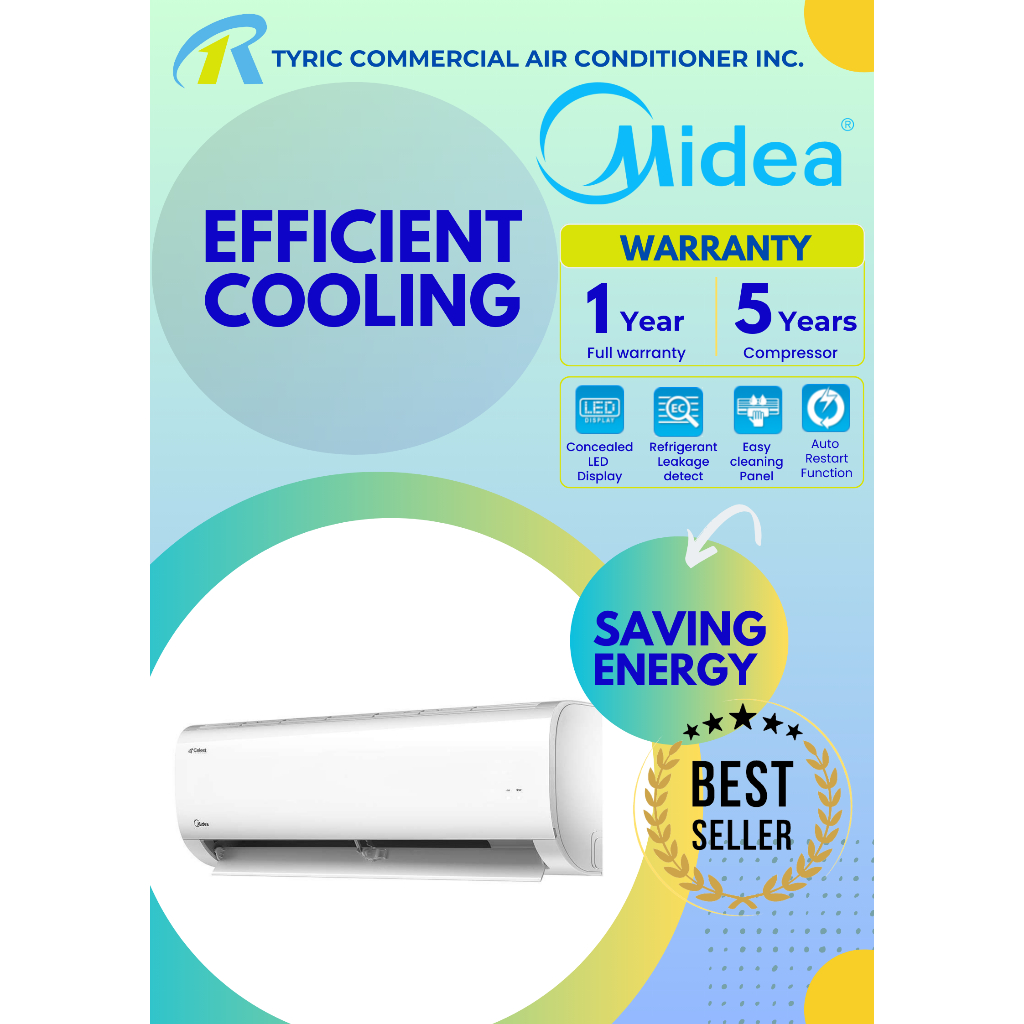 Midea Hp Celest Split Type Air Conditioner Shopee Philippines