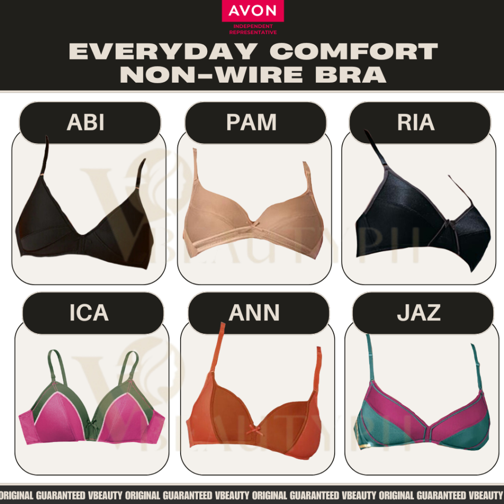 AVON Everyday Comfort Non Wire Soft Cup Bra ANN ABI PAM RIA JAZ ANN ICA