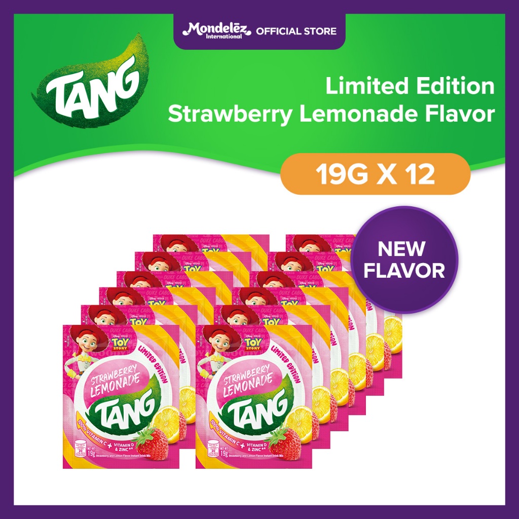 Tang Instant Drink Mix Limited Edition Strawberry Lemonade Flavor G